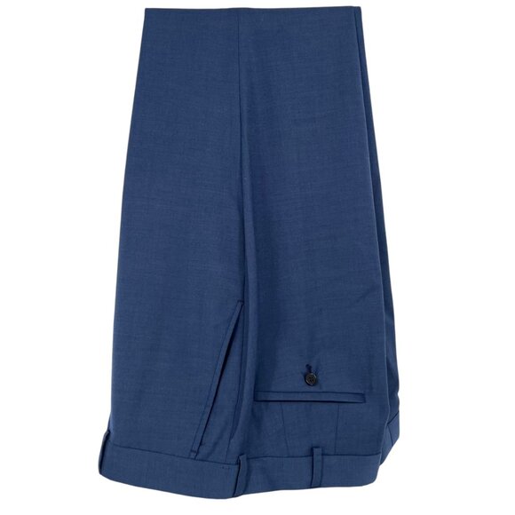 Original Penguin Wool Blend Flat Front Blue Dress Pants Mens Waist 40 NWOT - Picture 4 of 10